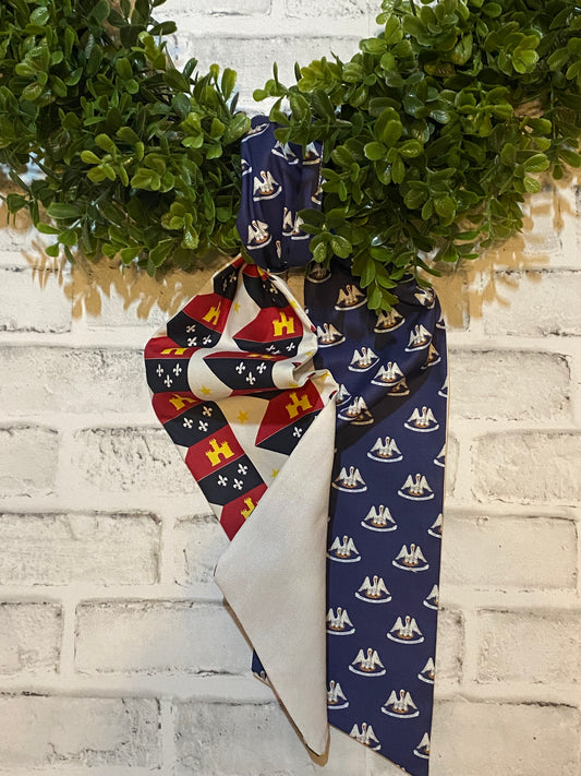Acadian Flag/ Pelican Wreath Sash